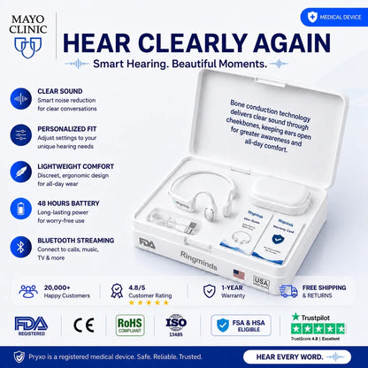 🌎Ends Today: 88% OFF!⏰👂Revitalize your ears again💖 💥 LIMITED TIME OFFER!🔥Advanced Bone Conduction Smart Hearing Aid